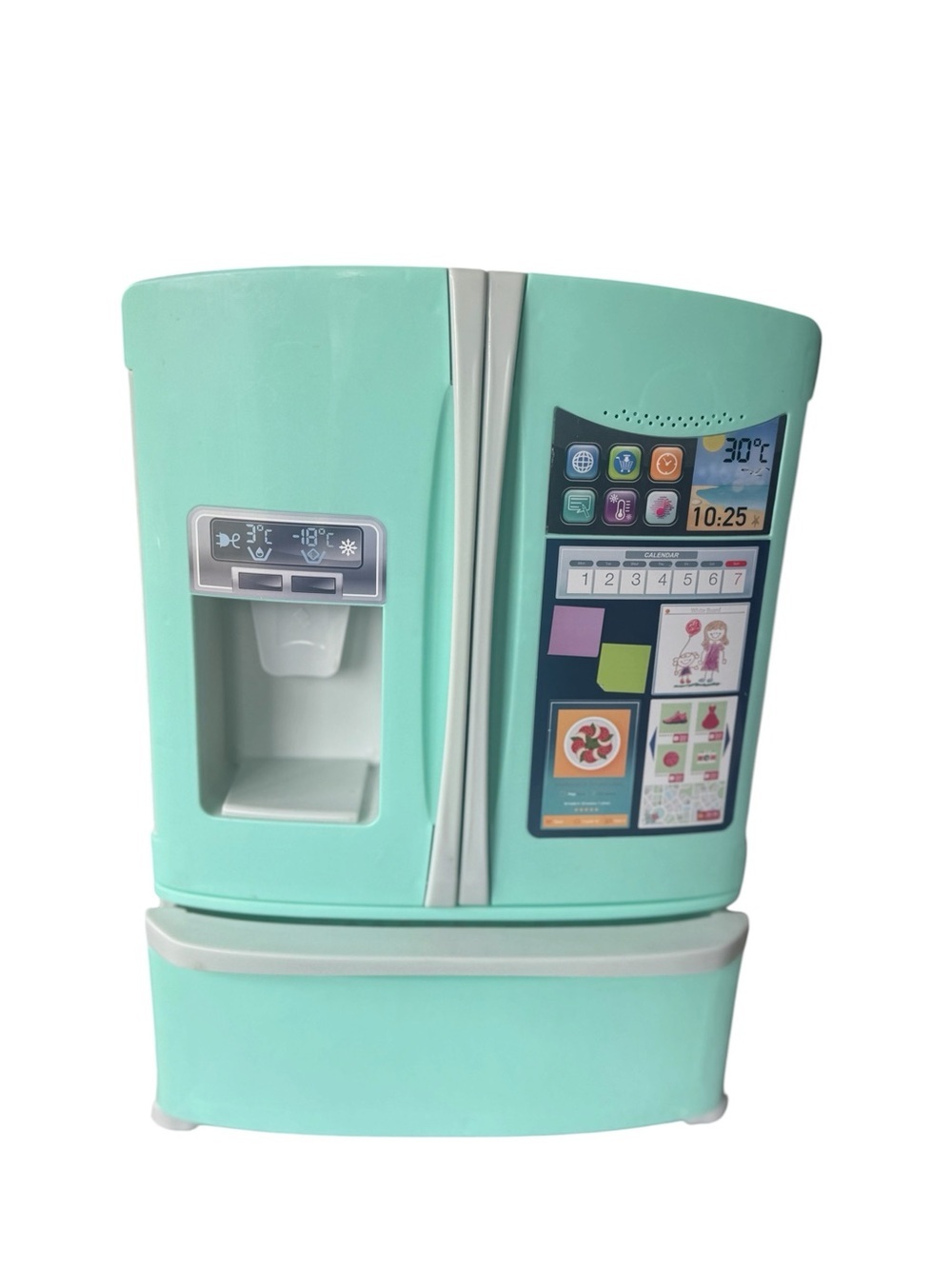 PlayGo My Smart Fridge Toy Lights Sounds Ice Dispenser Kids Play Kitchen